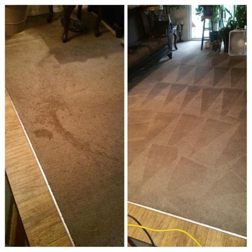 Before and after cleaning