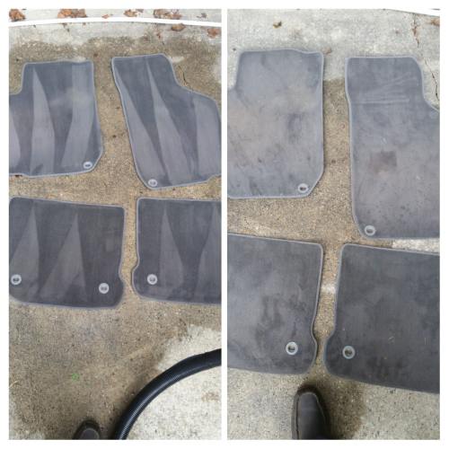 Before and after cleaning