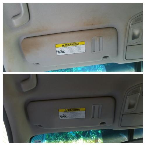 Before and after cleaning