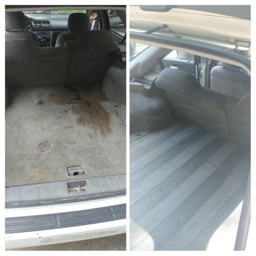 Before and after cleaning