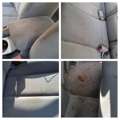 Before and after cleaning