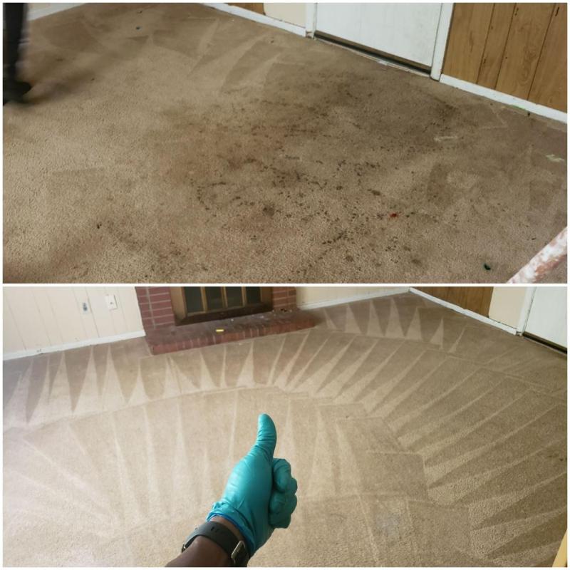 Before and after cleaning